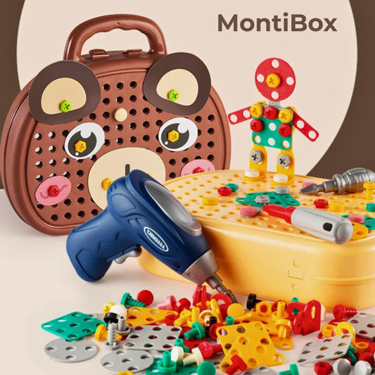 🔧 MontiBox – Kreatives Lernspiel für kleine Baumeister!