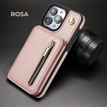 ZipCase Luxe - Crossbody Handyhülle mit Zipper & Kartenfach für Iphone 13-16
