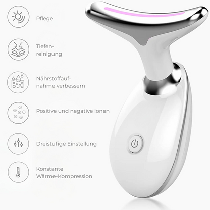 GlowLift Pro – Anti-Aging Gerät für Gesicht & Hals mit EMS und Lichttherapie