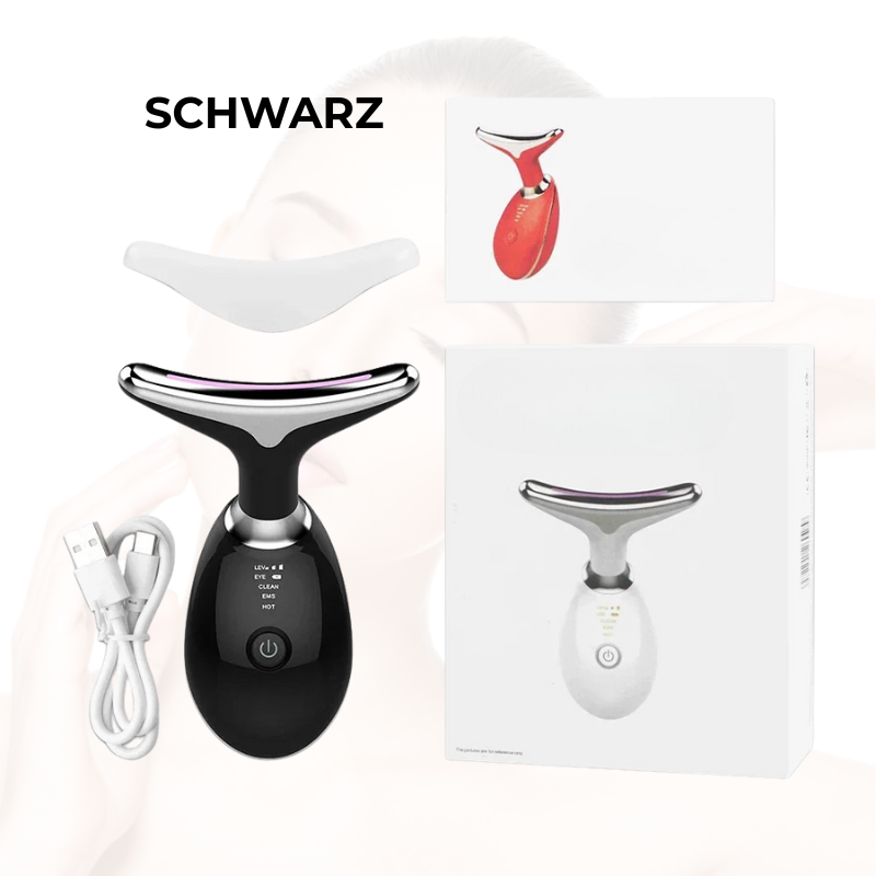 GlowLift Pro – Anti-Aging Gerät für Gesicht & Hals mit EMS und Lichttherapie
