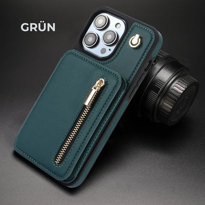 ZipCase Luxe - Crossbody Handyhülle mit Zipper & Kartenfach für Iphone 13-16